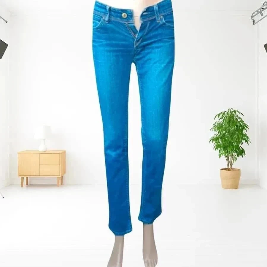 Jeans vintage y2k Levis Strauss 571, ajuste slim, cintura baixa – photo 5